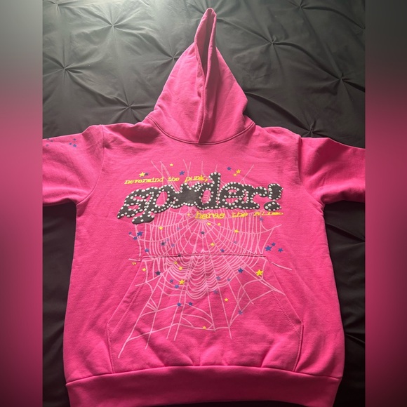 2000s Y2K Spiderworld hoodie - pink #Y2K #Spiderworld pi*k pink colorway new